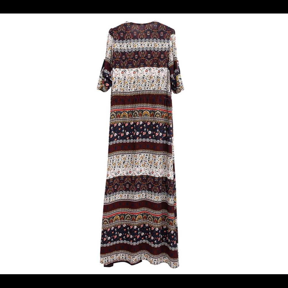 Boho Patterned Maxi Dress - Picture 4 of 8